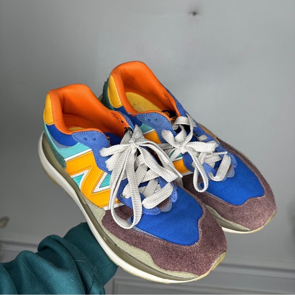 New Balance NB 57/40 Cobalt Marigold Dark Camo M5740TRB Mens 8.5 - Picture 3 of 11